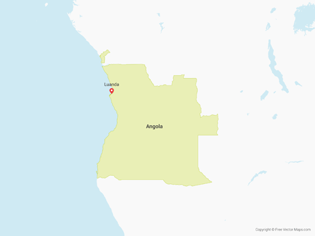 Map of Angola