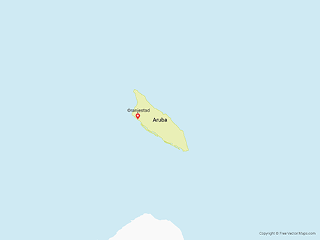 Map of Aruba