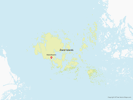 Vector Maps Of The Aland Islands Free Vector Maps