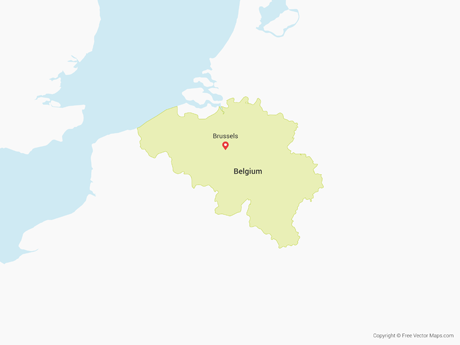 Map of Belgium