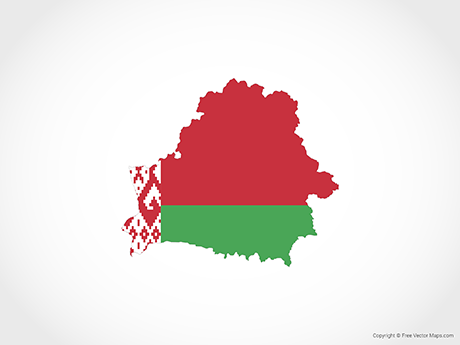 Free Vector Map of Belarus - Flag