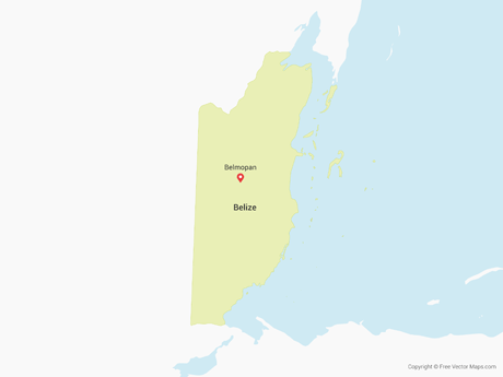 Map of Belize