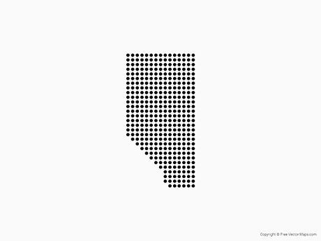 Free Vector Map of Alberta - Dots