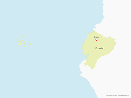 Free Vector Map of Ecuador