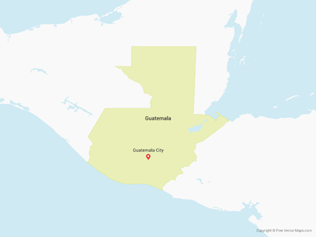 Free Vector Map of Guatemala