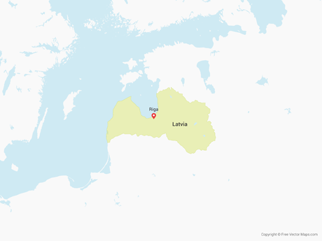 Map of Latvia