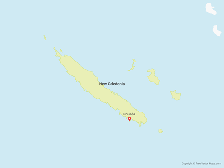 Map of New Caledonia