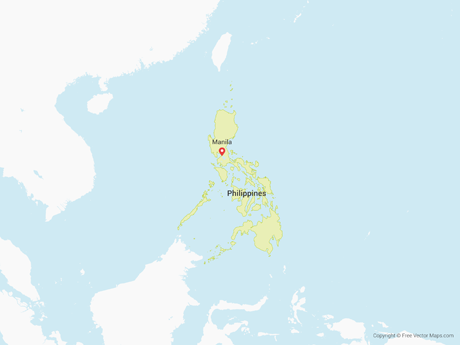 Vector Map Of The Philippines Free Vector Maps