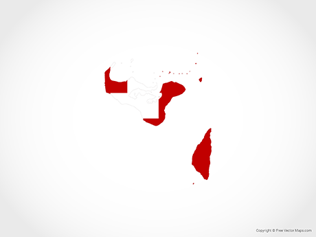 Free Vector Map of Tonga - Flag