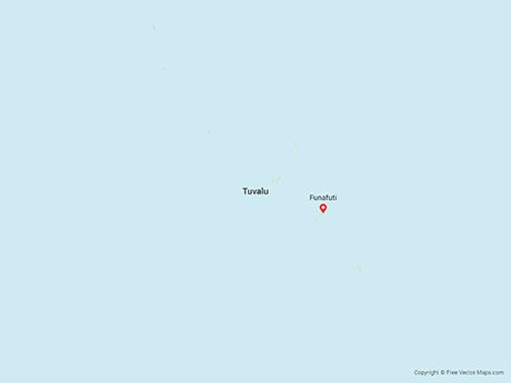 Map of Tuvalu