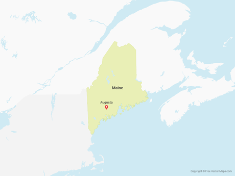 Map of Maine