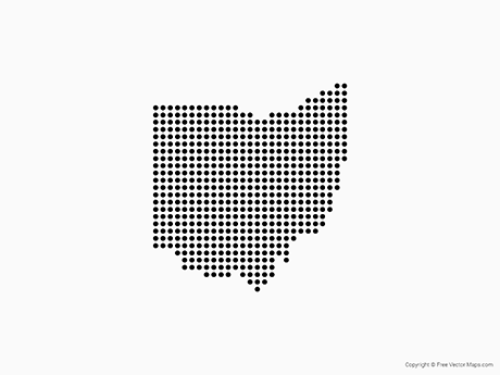 Map of Ohio - Dots