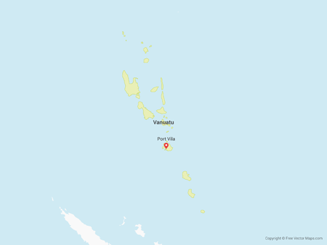 Map of Vanuatu