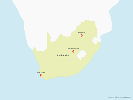 Map of South Africa