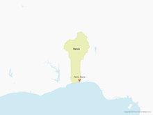 Map of Benin