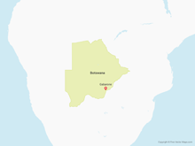 Map of Botswana