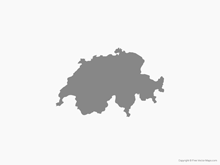 Map of Switzerland - Single Color