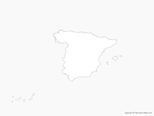 Map of Spain - Outline