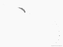 Map of South Georgia and the South Sandwich Islands - Single Color