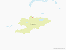 Map of Kyrgyzstan
