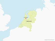Map of Netherlands with Provinces