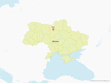 Map of Ukraine with Regions
