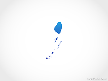 Map of Saint Vincent and Grenadines - Blue